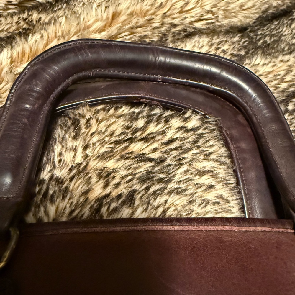 Coach Vintage Slim Satchel Burgundy Made in New York - Picture 6 of 16